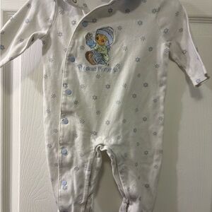 Precious Moments White and Blue Kids One Piece